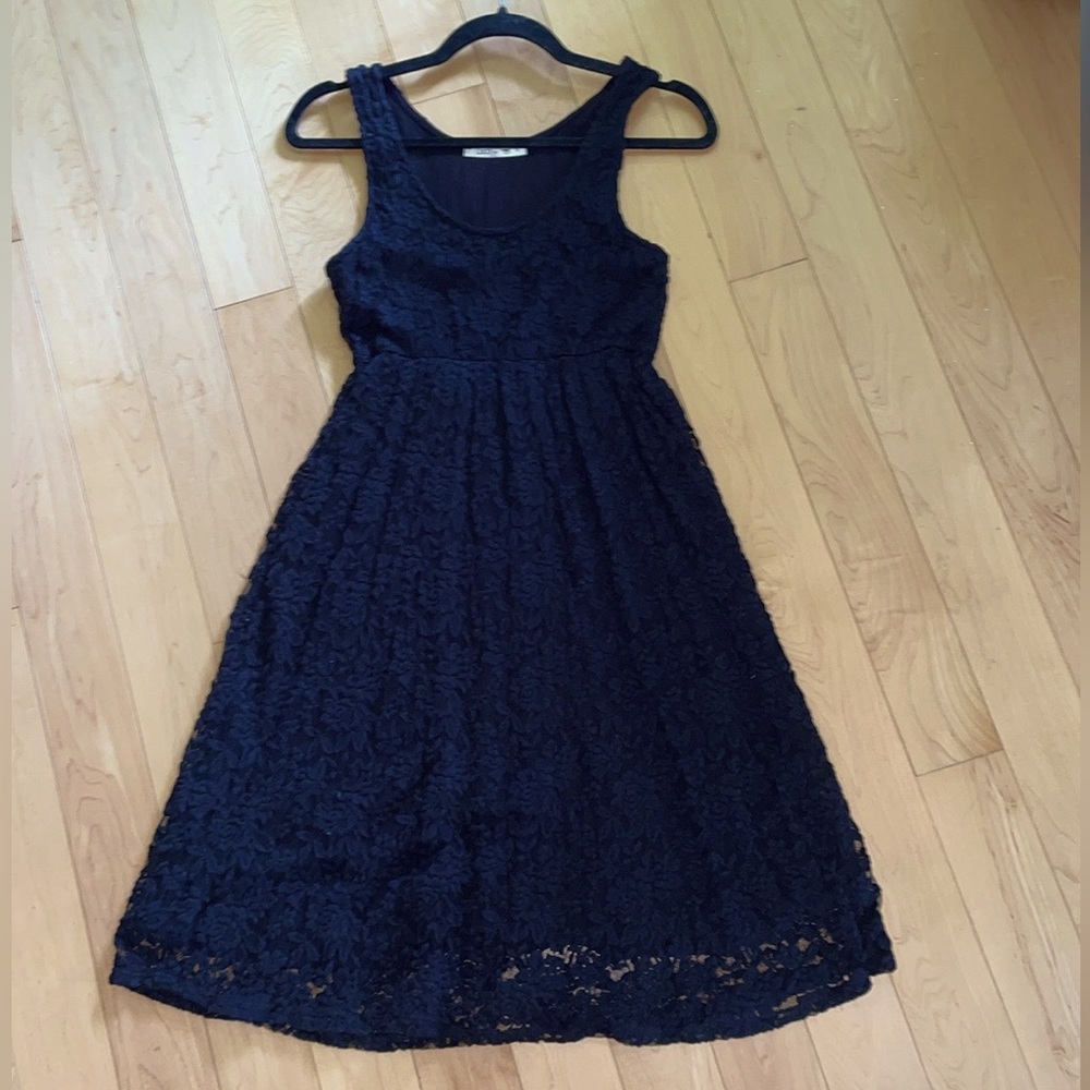 Coco USA medium black Lacey dress medium Elegant Black Lace Dress